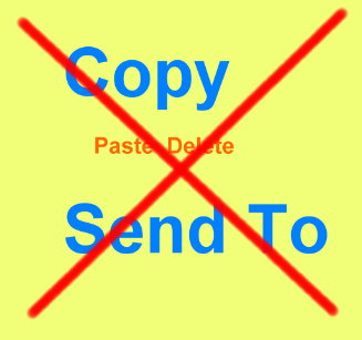 বন্ধ করুন কপি এবং সেন্ড টু।