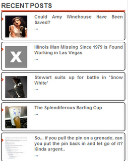 আপনার ব্লগ / সাইট এর জন্য নিয়ে নিন একটি animated Recent post গেজেট!!!