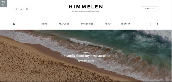 ঝটপট নিয়ে নিন ৪৯ ডলারের themeforest এর একটি ব্লগ থিম।