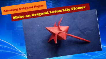 অরিগামী পেপার [পর্ব-০২] :: কাগজ দিয়ে খুব সহজে আকর্ষনীয় পদ্মফুল/শাপলা ফুল বানান।