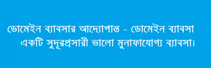 ডোমেইন ব্যাবসার আদ্যোপান্ত – ডোমেইন ব্যাবসা সুদূরপ্রসারী ভালো মুনাফাযোগ্য ব্যাবসা