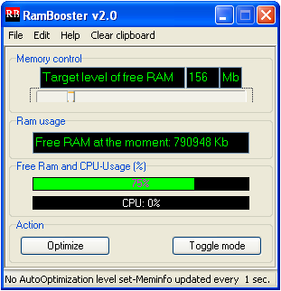 ram booster দিয়ে আপনার লেপটপ বা পিসি ফাস্ট করুন, দারুন সফটওয়্যার