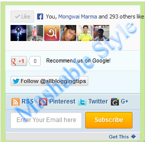 ব্লগার ব্লগে যুক্ত করে নিন ইমেইল সাবস্ক্রাইব সঙ্গে ফেসবুক, টুটার, গুগল+ বাটন
