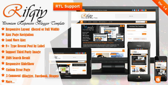 ২০$ এর Rifqy Responsive ব্লগার টেম্পলেট ডাউনলোড করুন একদম ফ্রীতে । [ শুধু মাত্র ব্লগার ব্লগের জন্য ]