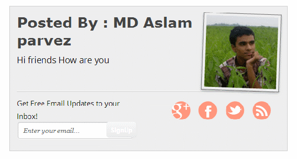 আপনার ব্লগার ব্লগে যুক্ত করুন অসাধারন একটি Author Box