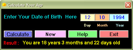 নিয়ে নিন অসাধারণ দুটি Age Calculator