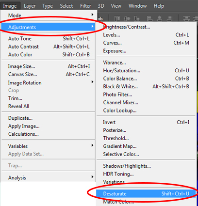 Photoshop Desaturate