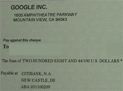 গুগল এডসেন্স-এর চেক নিয়ে নতুন বিপদ