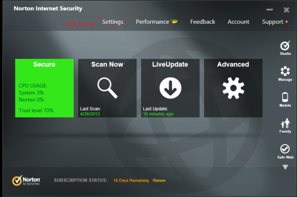 trial reset Norton 2013  নরটন এর ৩০ দিন এর মেয়াদ reset করুন
