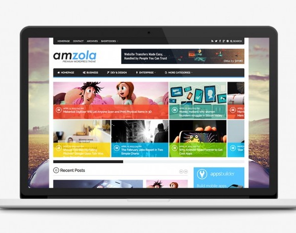 Amzola নুতুন নিউজ থিম নিয়ে নিন ফ্রি তে
