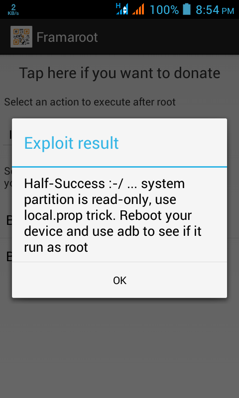 Android Rooting Error
