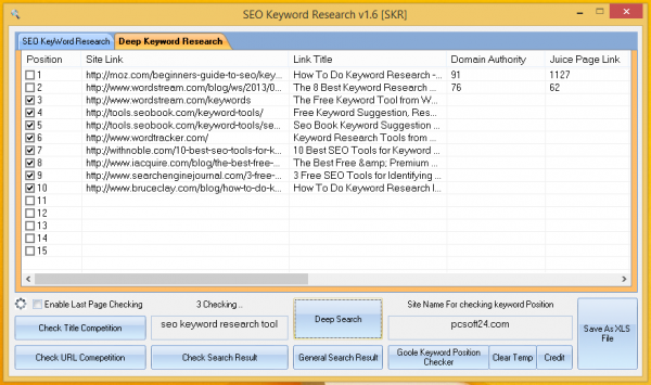ফ্রী তে এসইও কীওয়ার্ড কম্পিটিশন বের করুন SEO Keyword Research v 1.6