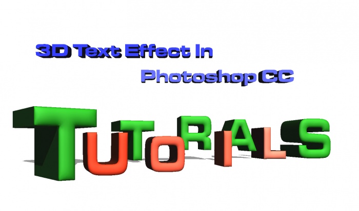 বেসিক ফটোশপ 3D টেক্সট এফেক্ট টিউটোরিয়াল