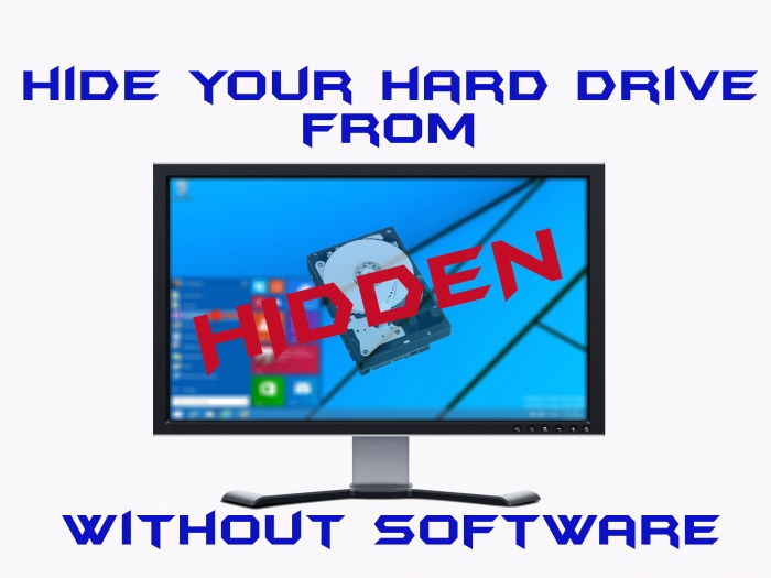 কোন সফটওয়্যার ছারাই কম্পিউটার এর হার্ড ড্রাইভ হাইড করুন