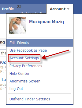 ফেসবুক একাউন্ট সেটিংস