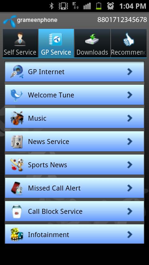 জিপি সিম কন্ট্রোল করুন একটি এপ্স দিয়ে।Welcome Tune,Internet,Fnf,Balance Transfer-সহ সকল কাজ করতে পারবেন, ১ টি এপ্স দিয়েই