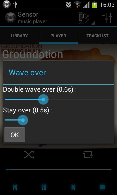 Audio Player চালান হাতের ইশারায়