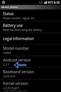 GP Crystal: আপগ্রেড করুন Android 2.3.7 ভার্সন এ