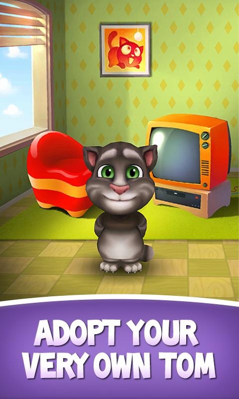 লুফে নিন My Talking Tom এর অফলাইন ভার্সন আর আস্ত বেড়ালছানা পুশুন মোবাইলে।