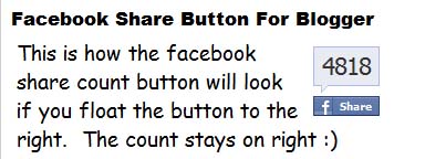 Facebook Share Button Style 1