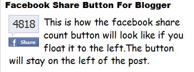 Facebook Share Button Style 2