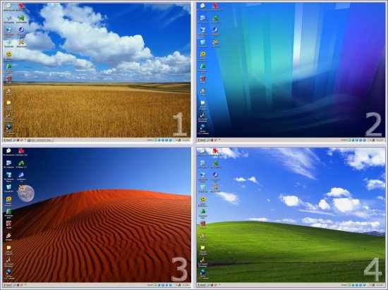 Windows XP তে ব্যবহার করুন Ubuntu(linux) এর মত ৪টি Desktop