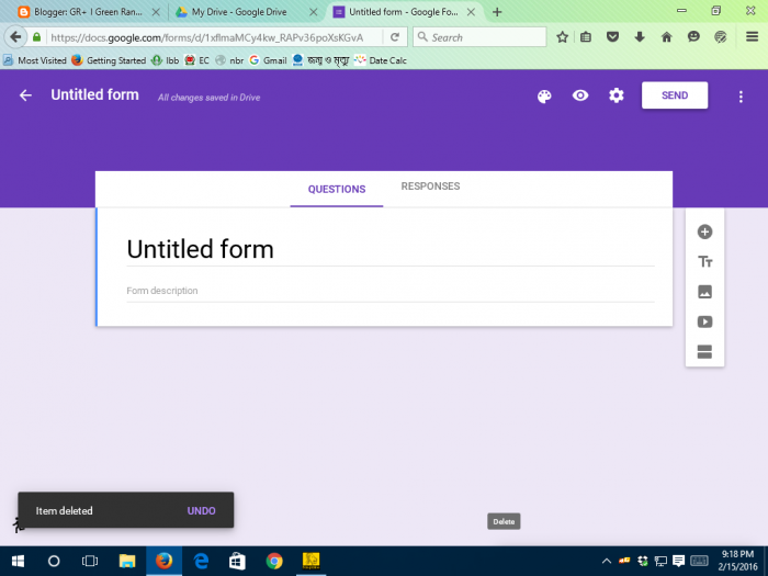 নতুন রূপে গুগল ফর্ম(দেখলে চরম মিস, না দেখলে সময় বাঁচবে)