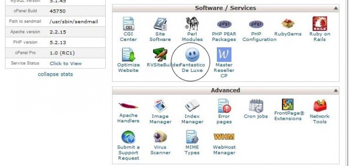 সিপ্যানেল থেকে এই ভাবে ক্লিক করুন