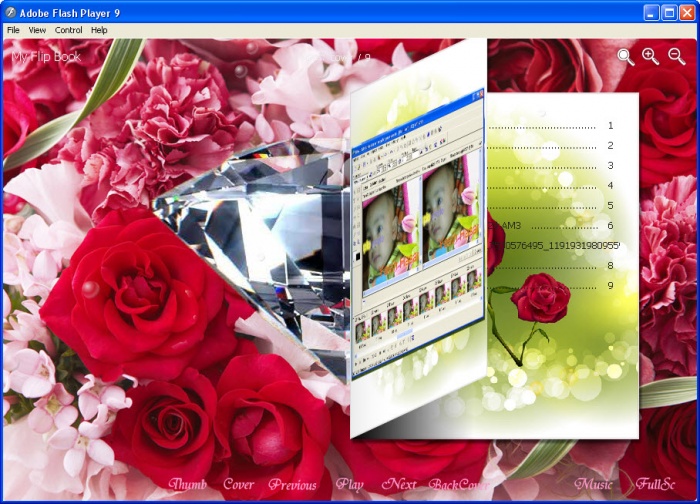 আপনার পছন্দের মিউজিক দিয়ে Flipping বই তৈরি করুন।