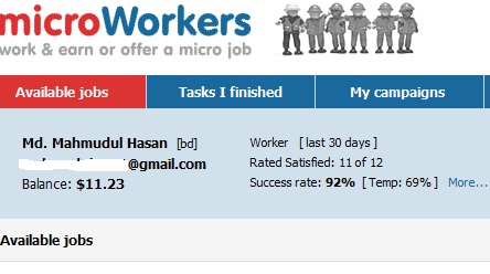 মাইক্রোওয়ার্কারস জনপ্রীয় একটি মাইক্রো ফ্রিল্যান্সিং সাইট :(২)