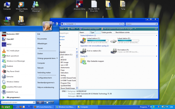 উইন্ডোজ এক্সপি এর কিছু জটিল থীম ডাউনলোড