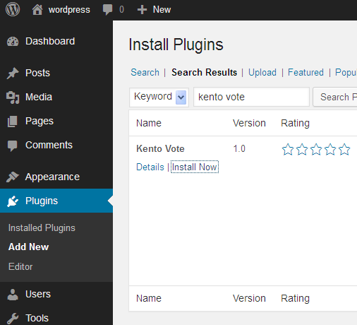 wordpress vote plugin