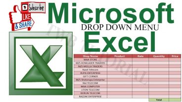 এক্সেলে Drop Down list তৈরি করা শিখি
