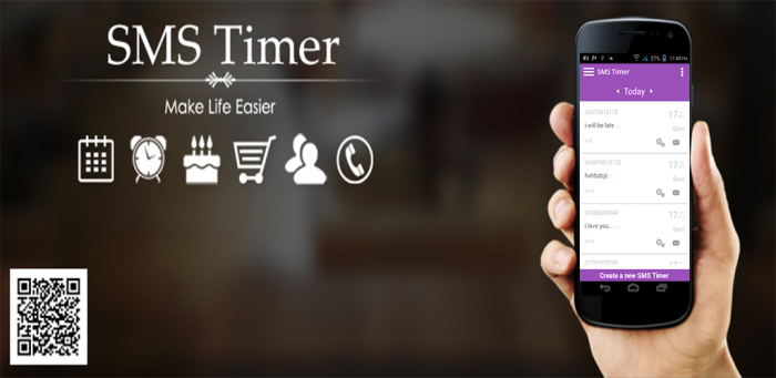 এখন এসএমএস করুন ইচ্ছে মত সময়ে:এন্ড্রোয়েড অ্যাপ