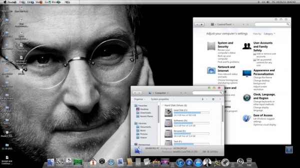 আপনার উইন্ডোজ সেভেন বা এক্সপি-কে দিন ম্যাক-এর চেহারা