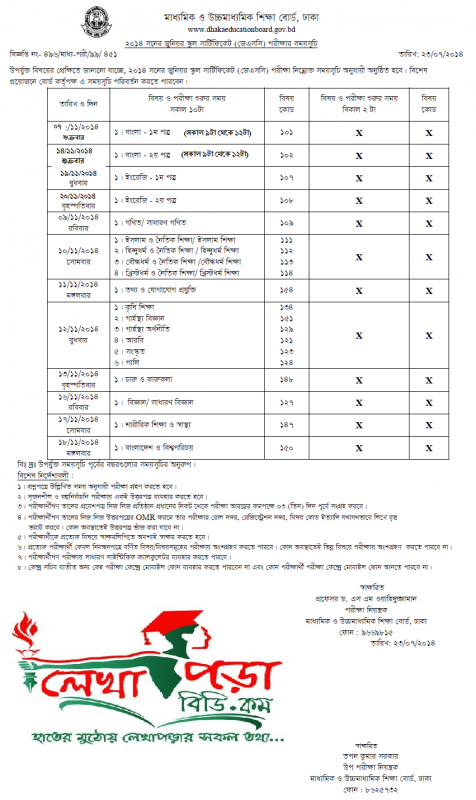 ২০১৪ সালের জেএসসি ও জেডিসি পরীক্ষার পরিবর্তিত সময়সূচি জেনে নিন এখান থেকে