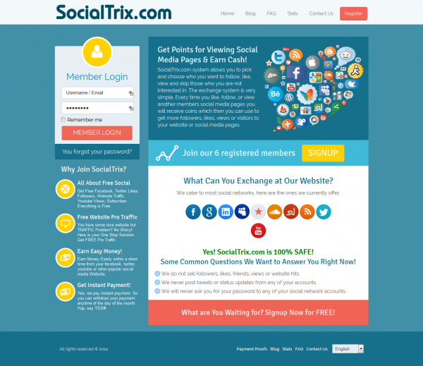 শুধুমাত্র ক্লিক করেই ফেসবুক-ট্যুইটার ও অন্যান্য সোশ্যাল নেটওয়ার্ক থেকে ইনকাম করুন