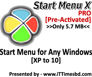 যেকোনো উইন্ডোজ পিসির জন্য অসাধারণ একটি স্টার্ট মেনু [ফ্রি] > Start Menu X Pro [Pre-Activated]