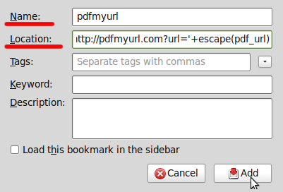 Screenshot-New Bookmark