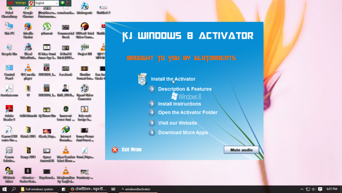 এবার আজীবনের জন্য এক্টিভেট করে নিন আপনার Microsoft Windows 8। সাথে এক্টিভেটর এর ডাওনলোড লিংক।