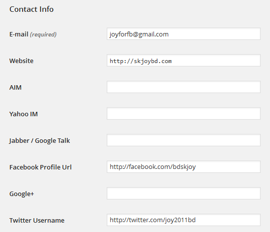 ওয়ার্ডপ্রেস কাষ্টমাইজেশন [পর্ব-৪] :: ওয়ার্ডপ্রেস সাইটের ইউজার প্রোফাইলের contact সেকশনে কাষ্টম ফিল্ড যুক্ত করবেন যেভাবে।