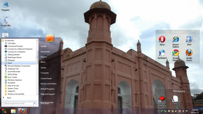 স্টার্ট মেনু  থেকে রান সরানো এবং ফিরিয়ে আনা