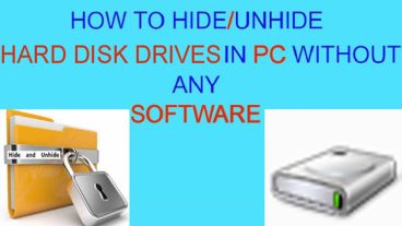 How to Hide or Unhide Hard Disk Drives From “My Computer”