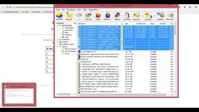 সহজ উপায়ে ইউটিউবের প্লে লিস্ট বা চ্যানেলের সব ভিডিও ডাউনলোড করুন তাও আবারIDM দিয়ে।