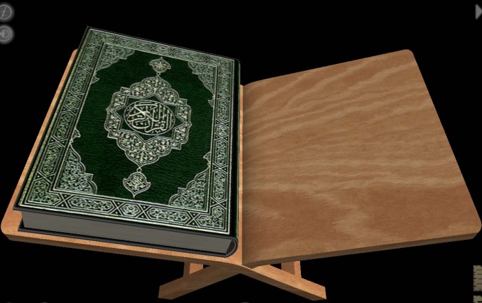 পবিত্র কোরআন শরীফ পড়ুন 3D তে। পৃষ্ঠা উল্টিয়ে উল্টিয়ে নিন বাস্তবে কোরআন শরীফ পড়ার আনন্দ এবং পৃষ্ঠা উল্টানোর বাস্তবিক মধুর শব্দসহ।
