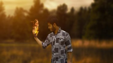 Photoshop Tutorial Photo Manipulation Change Background & fire effect