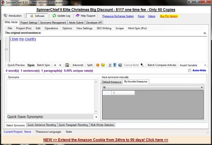 SEO Tools “SpinnerChief” আমার প্রিয় Article Re-writer (নতুনদের জন্য)