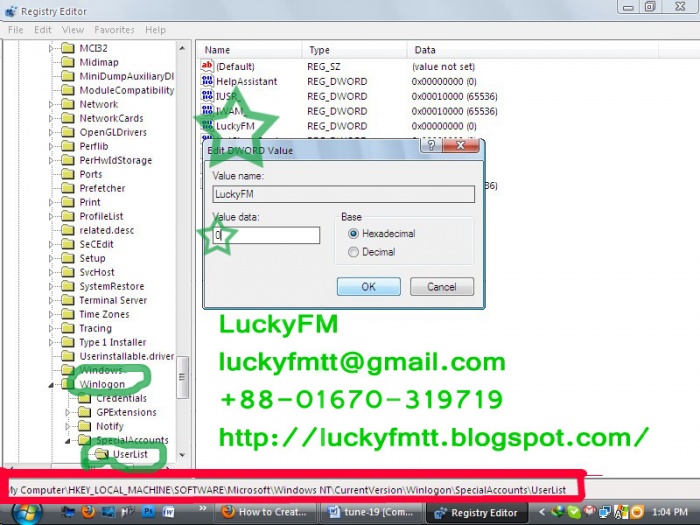 making Special account by LuckyFM