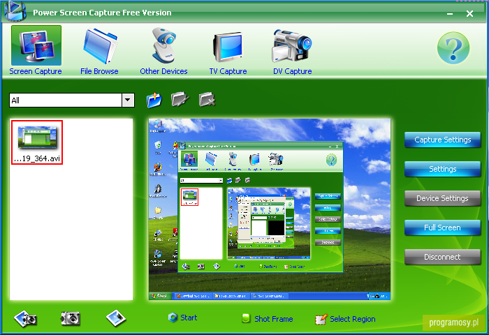ডেক্সটপ স্ক্রীন, টিভি, ওয়েব ক্যাম ক্যাপচারিং সুবিধা Power_Screen_Capture_7.1.0.232_Portable দিয়ে