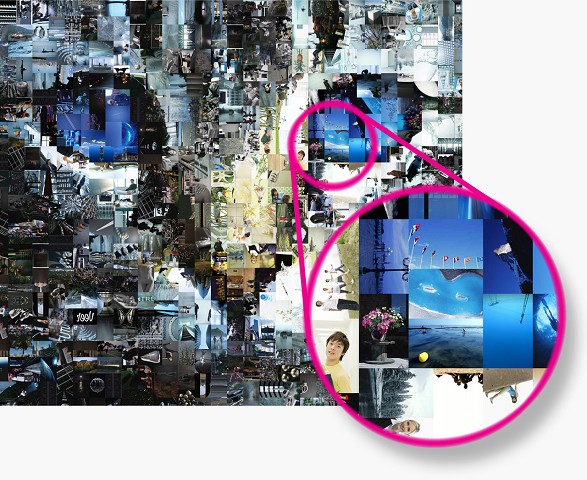 ছোট একটা সফটওয়্যার দিয়ে ফটো মোজাইক তৈরি করুন। মোজাইক হল অনেক গুলো ছোট ছবি দিয়ে একটা বড় ছবি।